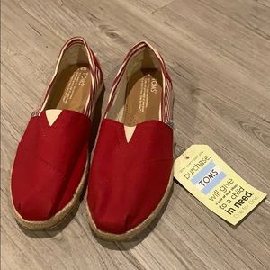 TOMS Women’s Red Espadrilles